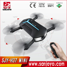 H37 Mini Baby ELFIE Drone with 720P wifi fpv HD Camera Foldable selfie drone Dual Remote Control